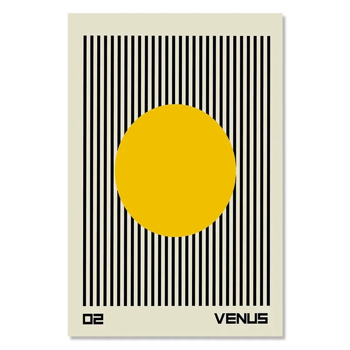 Bauhaus Exhibition Colour Block Canvas Painting Abstract Minimalist Wall Art Colourful Geometric Pictures Bedroom Poster