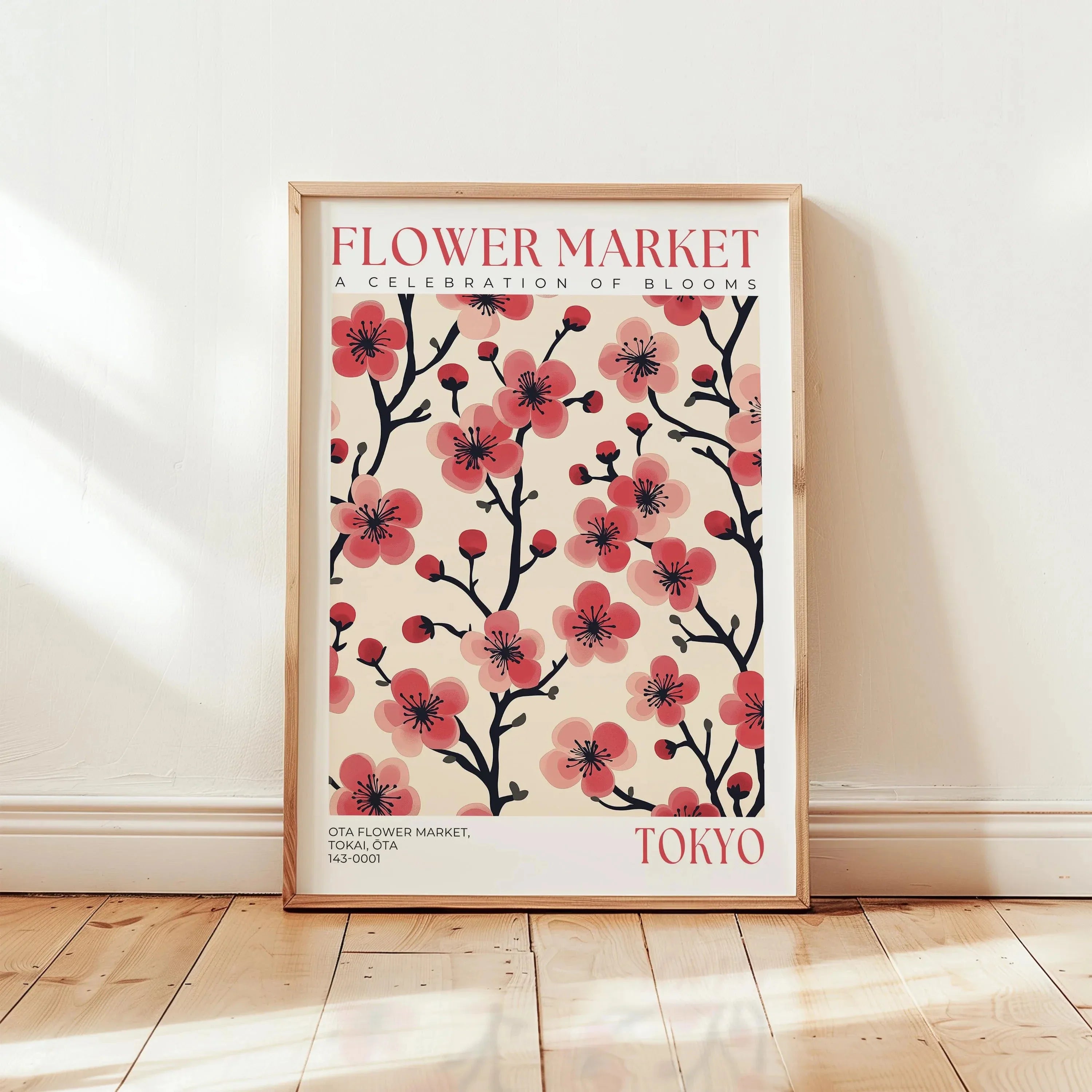 Nordic Art Floral Abstract Flower Market Plant Exhibition Posters and Prints Canvas Print Wall Art Painting Home Room Decor