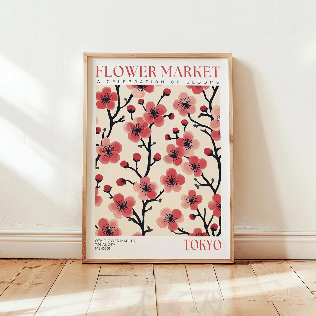 Nordic Art Floral Abstract Flower Market Plant Exhibition Posters and Prints Canvas Print Wall Art Painting Home Room Decor