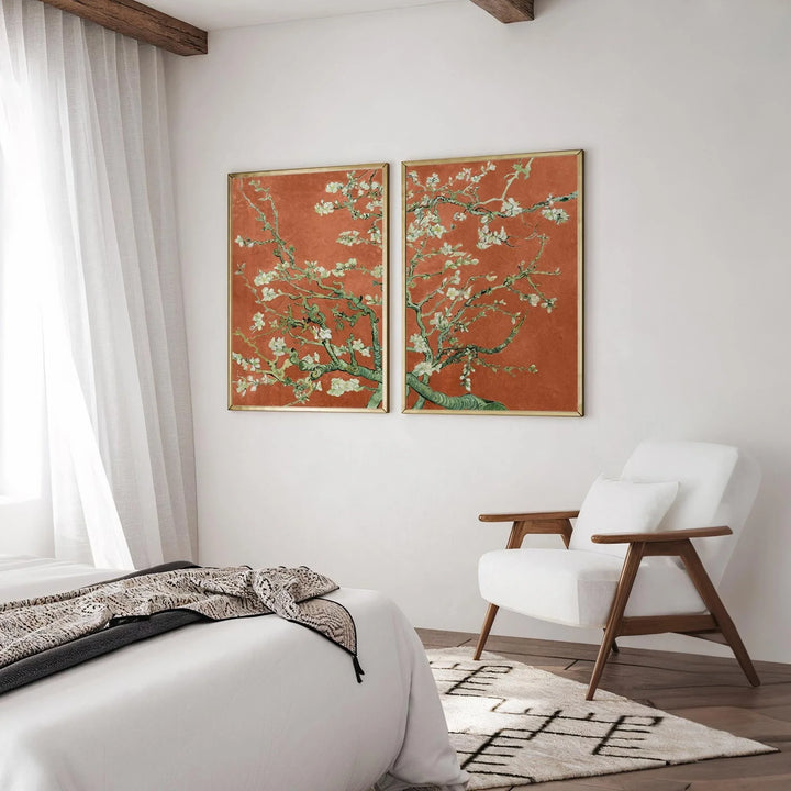 Almond Blossom Floral Canvas Poster