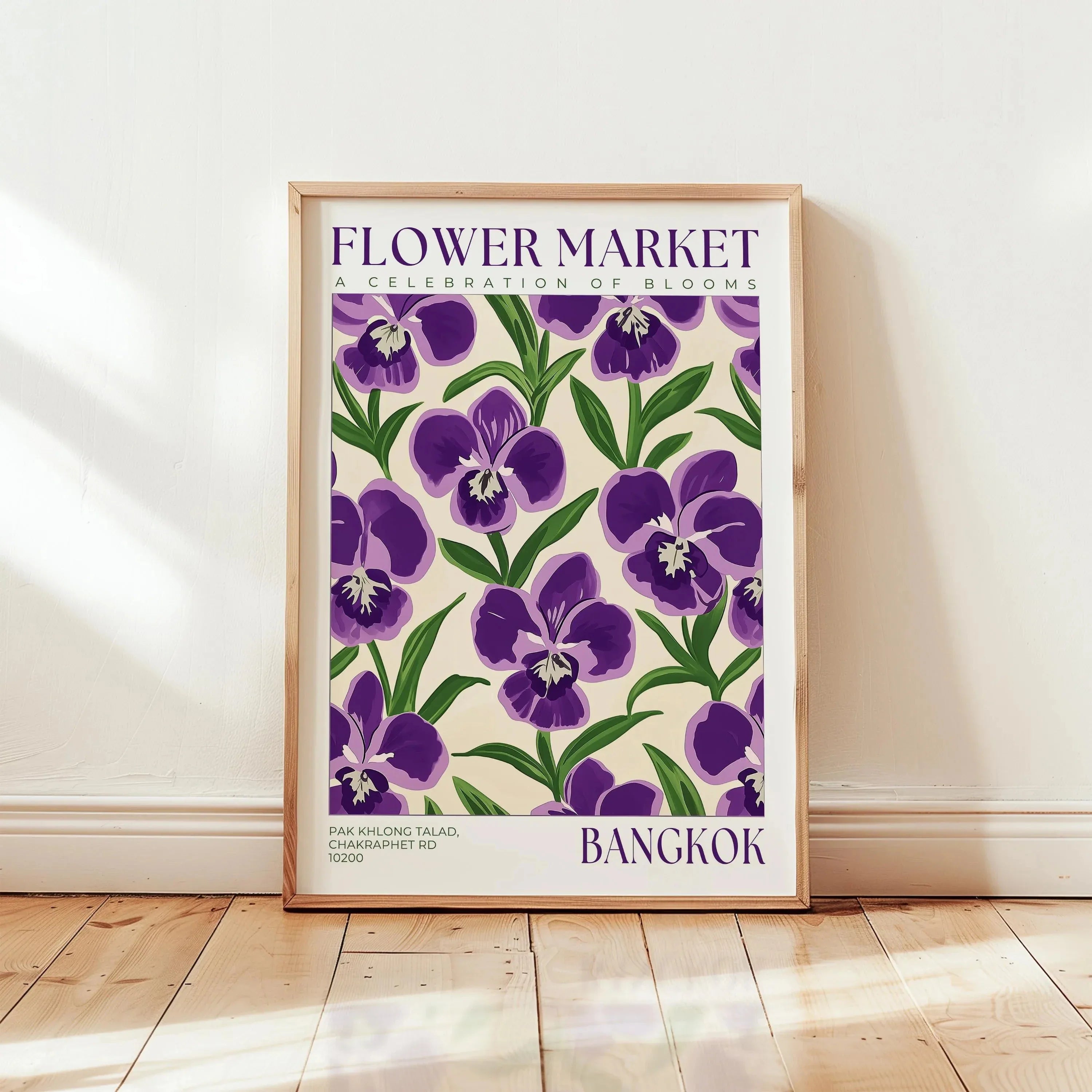Nordic Art Floral Abstract Flower Market Plant Exhibition Posters and Prints Canvas Print Wall Art Painting Home Room Decor