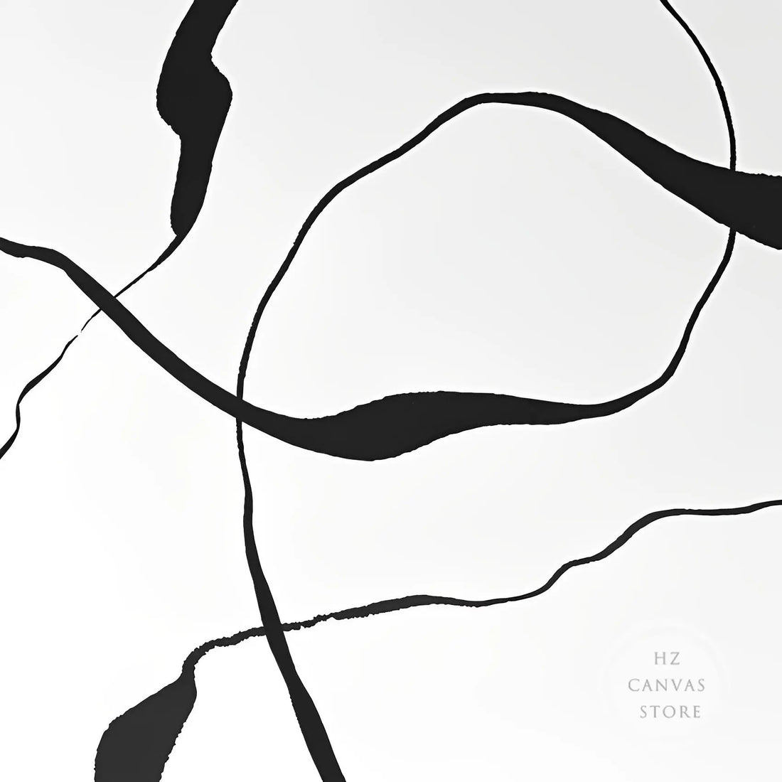 Wall Art Canvas Print Painting Posters Pictures Square Simple Black White Abstract Nordic Modern Porch Living Room Home Decor
