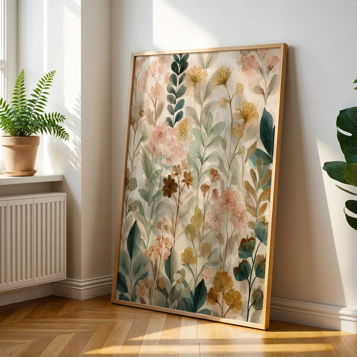 Bohemian Wildflower Canvas Prints Poster Vintage Floral Abstract Art Prints Living Room Bedroom Wall Art Home Decor Art Poster