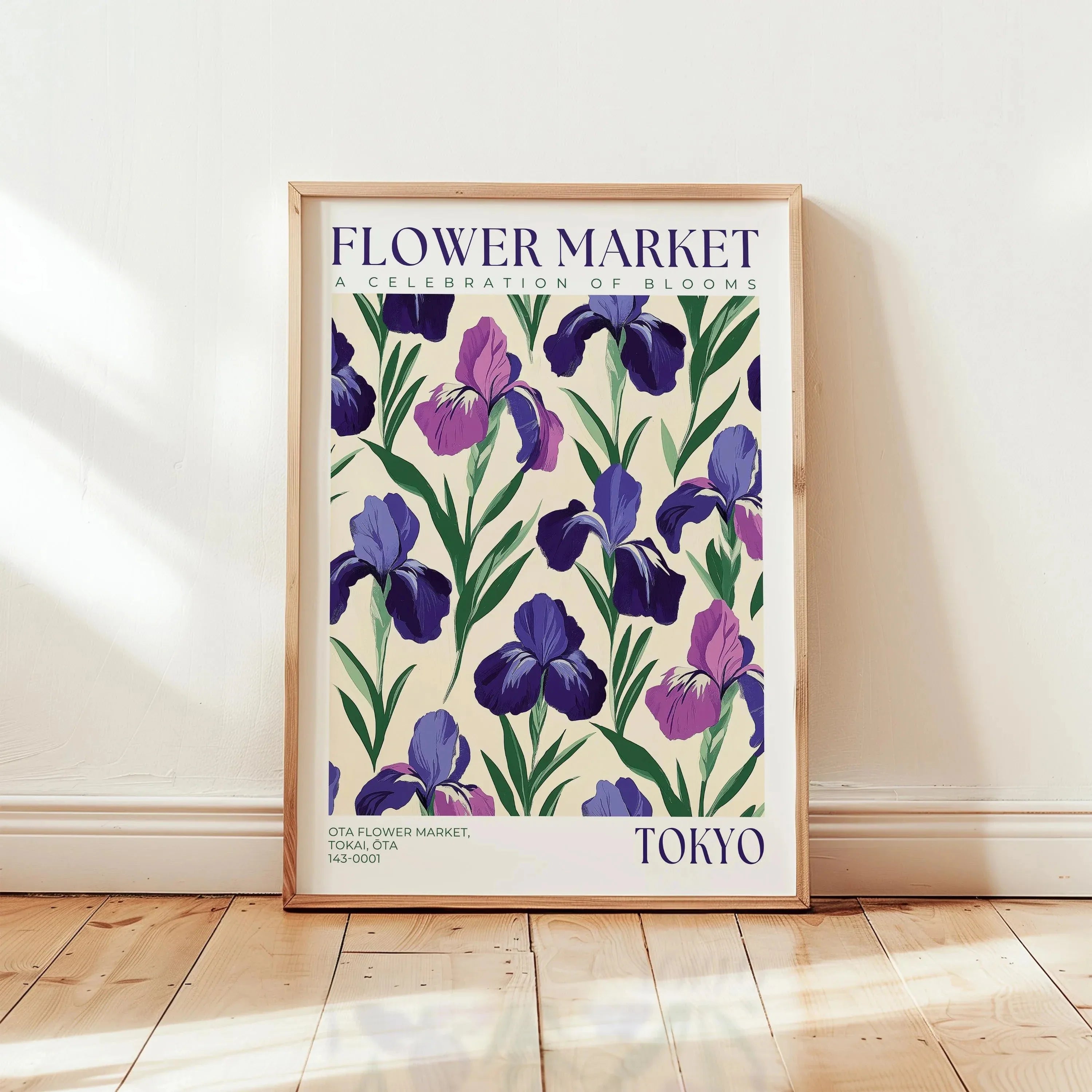 Nordic Art Floral Abstract Flower Market Plant Exhibition Posters and Prints Canvas Print Wall Art Painting Home Room Decor