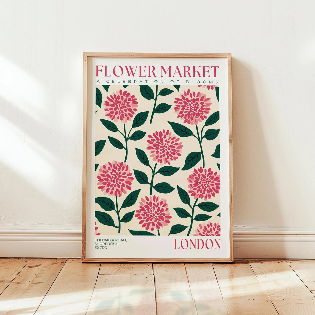Nordic Art Floral Abstract Flower Market Plant Exhibition Posters and Prints Canvas Print Wall Art Painting Home Room Decor