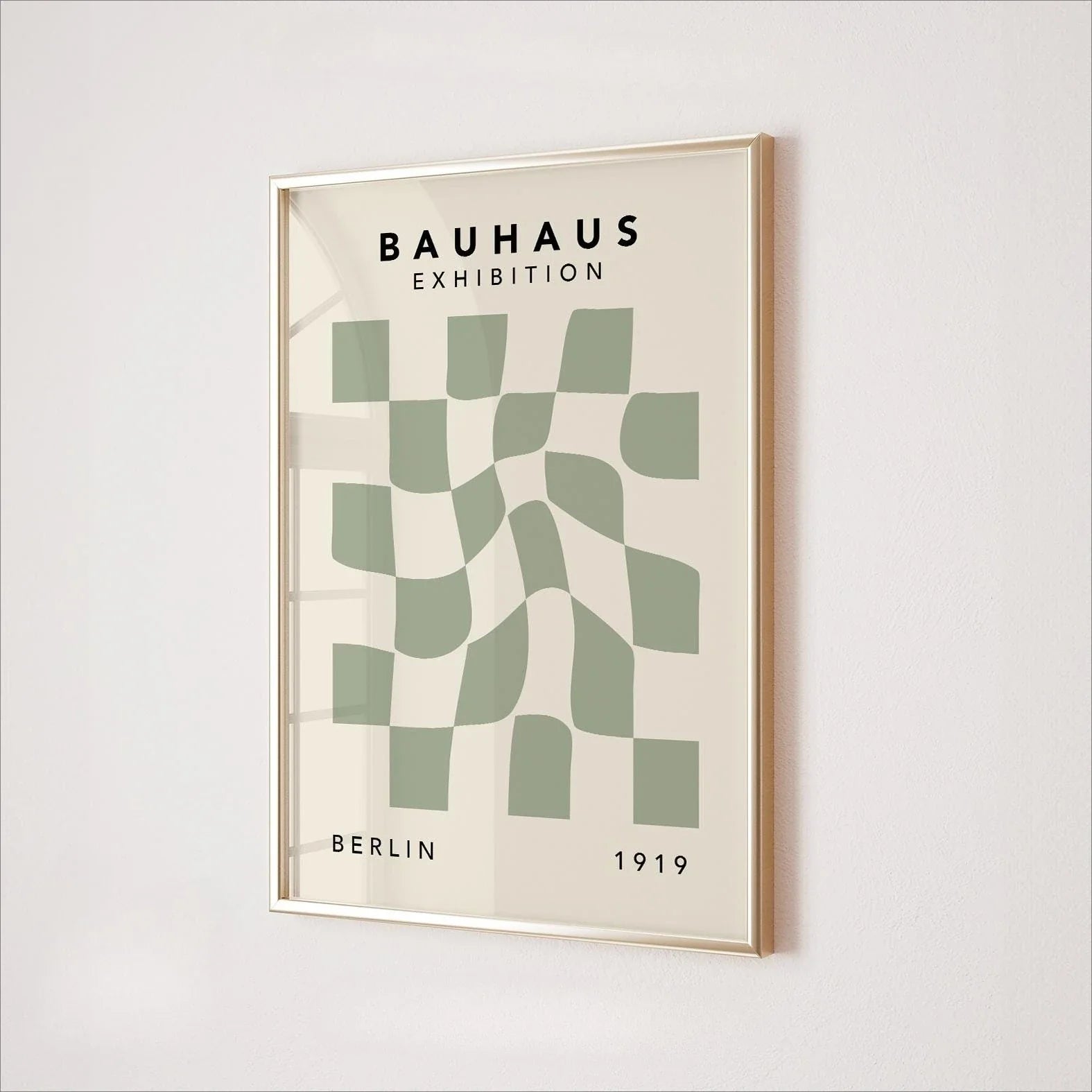 Sage Green Wall Prints Bauhaus Wall Art  Abstract Modern Bedroom Posters Trendy Neutral Above Sofa Living Room Art Wall Prints