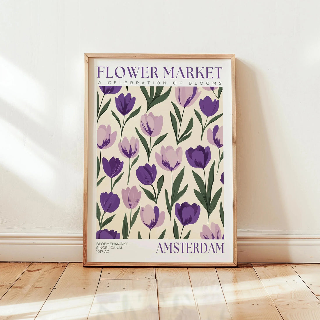 Nordic Art Floral Abstract Flower Market Plant Exhibition Posters and Prints Canvas Print Wall Art Painting Home Room Decor