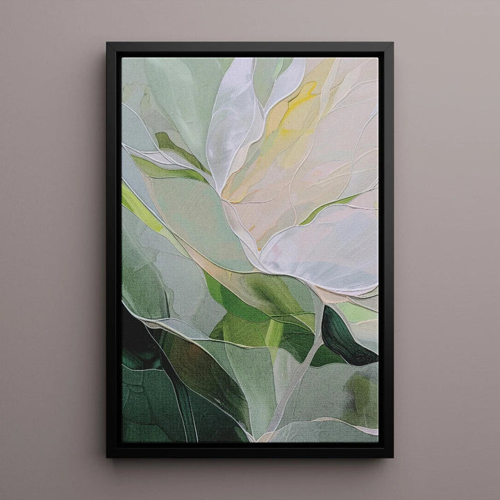 Abstract Floral Botanical Prints Poster Canvas Wall Art Neutral Colors Decor Minimalist Print  Abstract Petals Sage Green Art