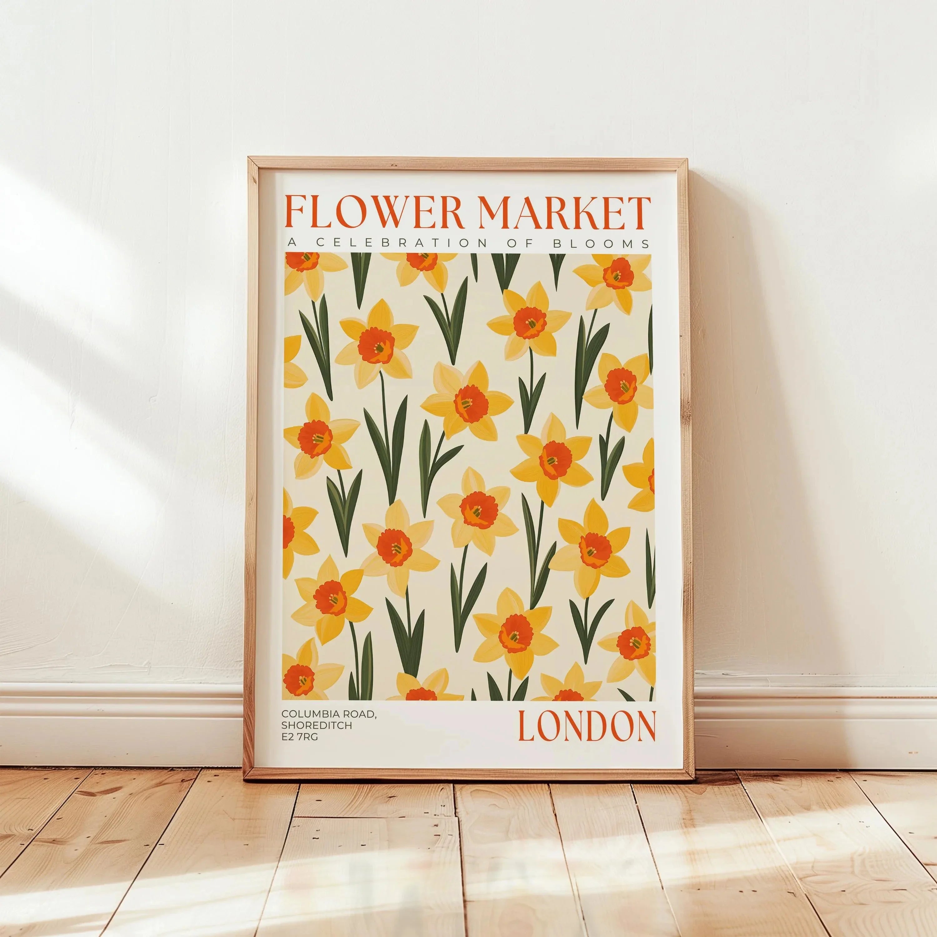 Nordic Art Floral Abstract Flower Market Plant Exhibition Posters and Prints Canvas Print Wall Art Painting Home Room Decor