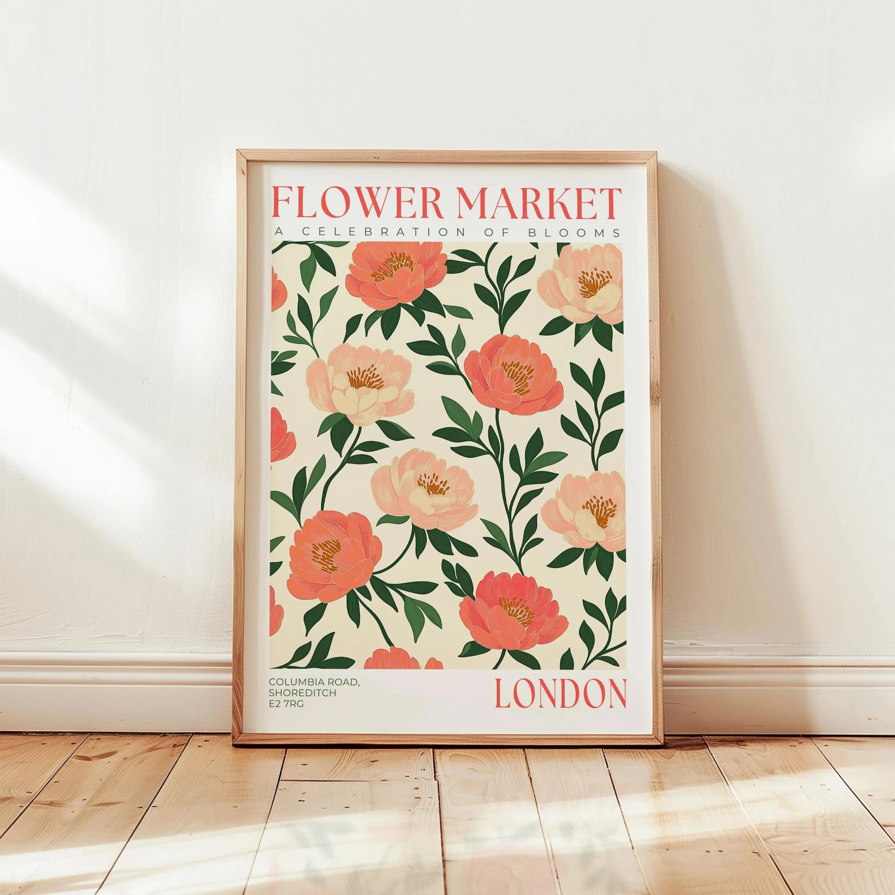 Nordic Art Floral Abstract Flower Market Plant Exhibition Posters and Prints Canvas Print Wall Art Painting Home Room Decor