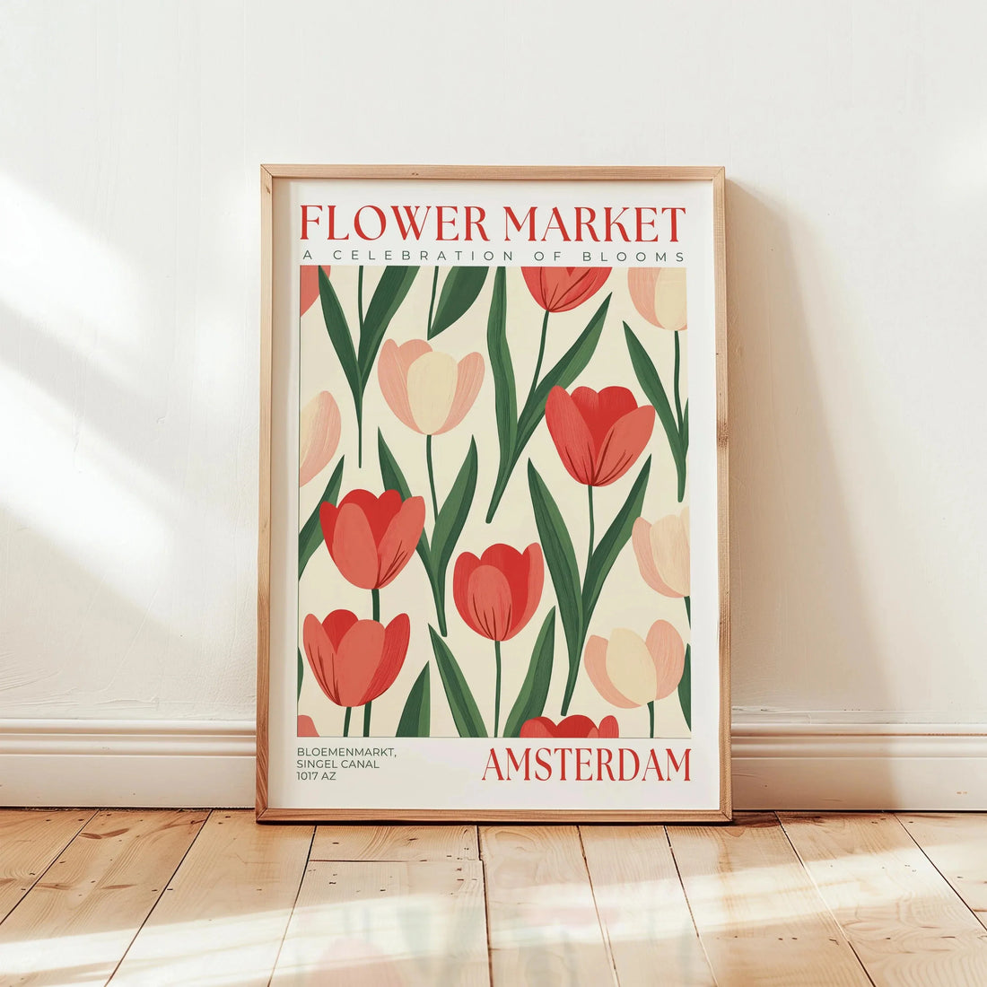 Nordic Art Floral Abstract Flower Market Plant Exhibition Posters and Prints Canvas Print Wall Art Painting Home Room Decor
