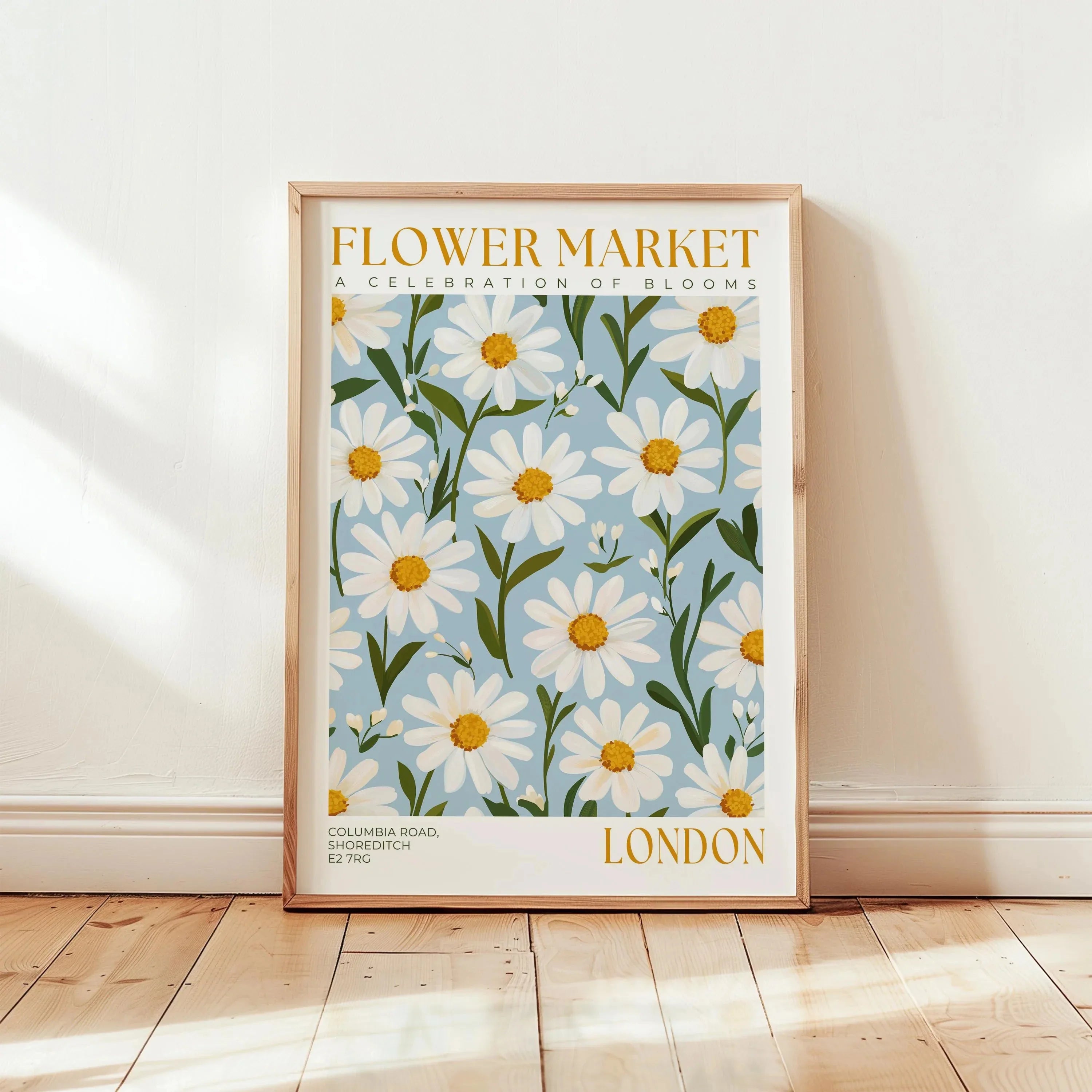 Nordic Art Floral Abstract Flower Market Plant Exhibition Posters and Prints Canvas Print Wall Art Painting Home Room Decor