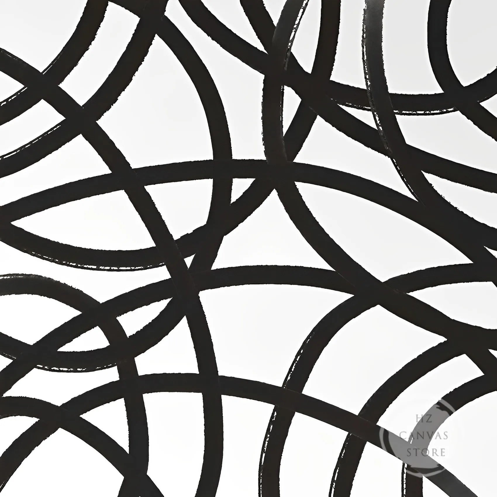 Wall Art Canvas Print Painting Posters Pictures Square Simple Black White Abstract Nordic Modern Porch Living Room Home Decor